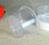 Parcela DHL 5 oz descartável Jelly Cup Mini Plástico redondo Pudim Caneca transparentes tiro Cups Jello Souffle Jam com tampas SN4186