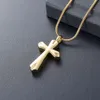 ijd9154 gioielli ricordo da uomo intero in acciaio inossidabile piccola croce memoriale ceneri collana pendente donne ricordo urns260R