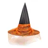 Cappello da strega alla moda, oggetti di scena decorativi di Halloween, cappello per bambini adulti, copricapo da strega, cappello da strega magica in poliestere all'ingrosso