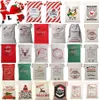 Kerstversiering Katoen Canvas Tas Gift Sack Kersttassen Pocket Beam Xmas Gifts Bags4549-2