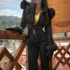 Mono de invierno para mujer, traje de esquí con cremallera, traje de nieve cálido, pantalones deportivos al aire libre, impermeable TY66