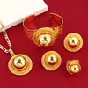 Nowy Big Ethiopian Wedding Jewelry Set Gold Color Eritrea Afryka Habesha Biżuteria dla tradycyjnych prezentów festiwalowych