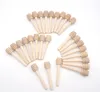 Wood Dinnerware 8CM Mini Wooden Honey stick Dippers honey stir rod dipper kitchen tool Party Supply