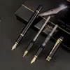 Högkvalitativ trepenna set Presentförpackning 0.5mm och 1.0mm Irurita Fountain Roller Pen Full Metal 1047 T200115