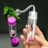 Glass Pipes Smoking Manufacture Hand-blown hookah Hot Selling Portable Acrylic Handle Water Smoke Bottle