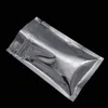 16 * 23cm Metalliserad Silver Zip Låsa Paketpåsar Luktsäker matlagringspåse Aluminiumfolie Värme Tätbar dragkedja Matväskor 100st / Lot