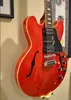 Alvin Lee Signature Big Red 335 Semi Hollow Body Jazz Electric Guitar Block Inlay 60s Neck HSH Pickup Chrome Hardware6217621