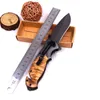 Brown X50 Knife Tactical Folding Pocket Knife Survival Knives Hunting Knife 440C Steel Blade Wood Handle Fishing Camping EDC Tools