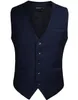 Men's Wedding Business Formal Dress Vest Suit Slim Fit Casual Tuxedo Waistcoat Fashion Solid Color T5190613