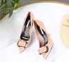 Nouvelle saison femme en cuir verni chaussures à talons hauts petites chaussures habillées sexy à talons aiguilles 9,5 cm bout pointu dame chaussures simples avec boîte