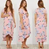 Zwangere vrouwen bloemen lange maxi jurken moederschap jurk fotografie foto schiet kleding zwangerschap zomer strand sundress