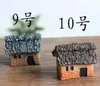 Decoração do jardim 34cm Cenas de resina fofa Casa de fadas Jardim em miniaturas Gnome Micro paisagem decoração de bonsai para decoração de casa DHL