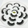 7 Pairs 6D Fake 3D Mink Eyelashes Mink Lashes Natural False Eyelashes Thick Eyelash Extension Flower Tray Makeup