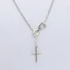 Wome Zinc Alloy Forever Faith Jewelryのためのユニークなインフィニティクロスネックレス