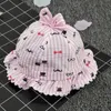 Chapeau en dentelle douce pour filles, Casquette seau pour bébé, chapeau de pêcheur d'été pour enfants, accessoires de photographie pour nouveau-nés, Casquette de soleil pour enfants