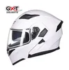 GXT Antifog Motorcycle Helme Мужское локомотивное езда красочная серебряная мультилена