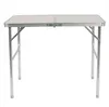 Fashion Free shipping Wholesales 90 x 60 x 70cm Home Use Aluminum Alloy Folding Table White