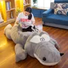 Giant Cartoon Corcodile Plush Toy Pillow Stor djur Alligator Tatami Bäddsoffa Spela Pad Giftdekoration 118Inch 300cm DY50643