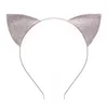 Cat Ears Headband Cute Lovely Glitter Cat Ear Headwear Glitter Hair Bands Headbands Head Hoop Clasps LX1407