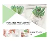 Kunstmatige succulente plantenblad Desktop decoratie draagbare stenen glazen fles