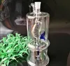 Sur le poisson et les crevettes narguilé muet en verre à quatre griffes, accessoires de bongs en verre en gros, pipe à eau en verre, livraison gratuite