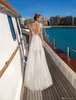 Sexy Cheap Bohemian Beach Wedding Dresses A Line Lace V-Neck Backless Wedding Dress Bridal GownS See Trhough Wedding Dress Bridal Gowns