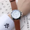 Designer mens watch Leather strap 44mm dial fashion male quartz watches for man Valentine Gift Waterproof wristwatches