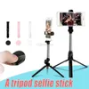 Bluetooth Selfie Stick مصغرة ترايبود قابل للتمديد صورة ذاتية مع مصراع بلوتوث عن بعد لفون أندرويد في المربع