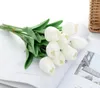 PU Tulipas Flores artificiais toque real artificiales para decora mini-Tulip para Home Decoração do casamento Flores GB1031