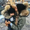 Infantile Enfants Tricoté Laine Chapeaux Fausse Fourrure Boule Pom Poms Crochet Caps Hiver Chaud Maman Et Bébé Parenting Beanie Cap DHL