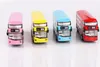 TY Diecast Alloy Double-decker London Tour Bus Model Toy, 1:50, Light& Sound, Pull-back, Ornament, Xmas Kid Birthday Boy Gift,Collect, 2-1
