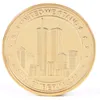 アメリカ合衆国9月11日ゴールドメッキ記念硬貨米国イーグルチャレンジと金属チャレンジコインとチャレンジのお土産