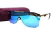 Высококачественные модные квадратные солнцезащитные очки для мужчин и женщин в винтажном стиле, очки в летнем стиле для занятий спортом на открытом воздухе, УФ-солнцезащитные очки с коробкой9049507