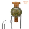 Glas-Vergaserdeckel-Hut mit Luftstromfunktion, Außendurchmesser 25 mm, bunter runder Vergaserdeckel, Raucheröl 1146