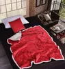 Blankets Pillow Blanket 2 In 1 Warm Solid Red Grey Foldable Patchwork Lamb Cashmere Quilt Home Office Car Throw Cushion1