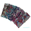 Hurtownie-Moda Kobiety Dziewczyny Czeski Zespoły do ​​włosów Print Opaski Vintage Cross Turban Bandaż Bandanas 2020 Hairbands Akcesoria do włosów