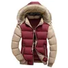 Mężczyźni Casual Parka Kurtka Męskie Bluzy Patchwork Kurtki Męski Jesień Zima Znosić Mężczyzna Kapturem Futro Ciepły Windbreaker S-4XL Rozmiar