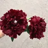 10 Sztuk Duża Pearl Peony Wielowarstwowe Płatki Jedwabne Kwiaty Oddział Na Home Decoration Flower Wall Wedding Fake Wreat