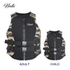 Högkvalitativ Neopren Safe Floating Life Jacket Vest med PVC EPE Skum för vuxen Vattensporter Anpassad logo Tillgänglig