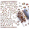 1 Sztuk Naklejki Nail Naklejki Leopard Drukuj Wzór zwierzęcy Design 3d Klej Manicure Narzędzia Sudzidry Nail Art Decoration JIF505-510