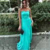 Basit Bahar Gelinlik Modelleri Sevgiliye Pleats Kat Uzunluk Hizmetçi Onur Elbise Fermuar Ucuz Düğün Parti Abiye