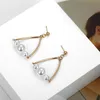 175 Pendientes de perlas de imitación para las mujeres 2019 Simple Simple Gold Color Triangle Beaded Damas Pendiente Joyería Pendientes Mujer Bijoux