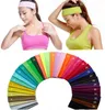 Neue 23 Bonbonfarben Baumwolle Sport Stirnband Yoga Laufen Elastisches Baumwollseil Absorbieren Schweiß Stirnband Männer Frauen Haarbänder Mithelfer