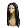 Longue perruque de cheveux synthétiques Dreadlock pour les femmes Faux Locs Coiffure noir mélangé brun Crochet Tresses perruques Fibre résistante à la chaleur