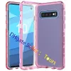 Pour Samsung S10 plus étui transparent 3in1 robuste housse de Protection complète du corps étui de téléphone pour Samsung Galaxy S10