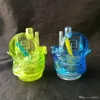Zubehör für Enten-Wasserpfeifen-Glasbongs, bunte Mini-Mehrfarben-Handpfeifen aus Glas, beste Löffel-Glaspfeife