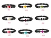 Bracelets de pierre de lave diffuseur d'huile essentielle bracelets de chakra bracelet de chaîne de perles en pierre naturelle pour femmes hommes mode bricolage bracelet volcanique
