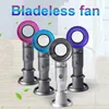 11 Stiller yapraksız Fan USB Şarj edilebilir Taşınabilir Bladeless Fan El Mini Cooler Hayır Yaprak Handy Fan ZZA2332 Okyanus nakliye