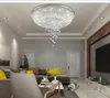 Nuovo lampadario di cristallo moderno per soffitto Soggiorno Lobby Lampada di cristallo Apparecchio di illuminazione per la casa di lusso LED Lustres De Cristal