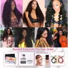 Ishow 28 32 34 40 inch Water 150/180/200% Afro Kinky Curly Loose Deep Yaki Straight Lace Frontal Wig Human Hair Lace Front Wigs Natural Color for Women